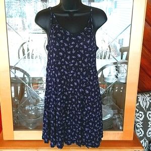 Dark purple floral dress